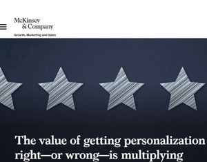 McKinsey personalisation article cover